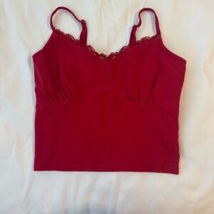 Hollister Red Lace Cami